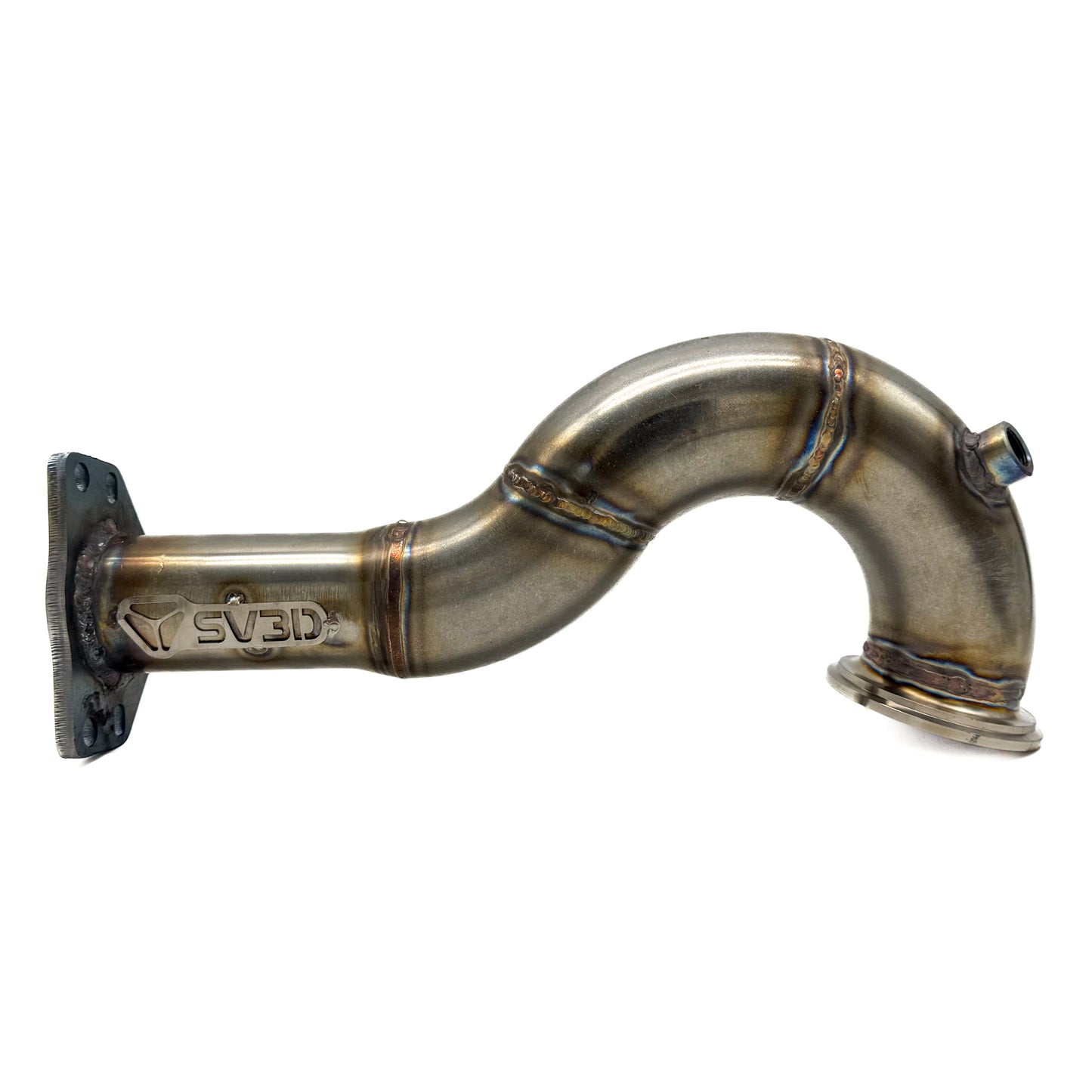 Downpipe Skat 70mm per turbo Garrett 1446, compatibile con Fiat 500 Abarth, Punto Abarth, Tipo, EVO, Multiair, T-JET, scarico sportivo racing