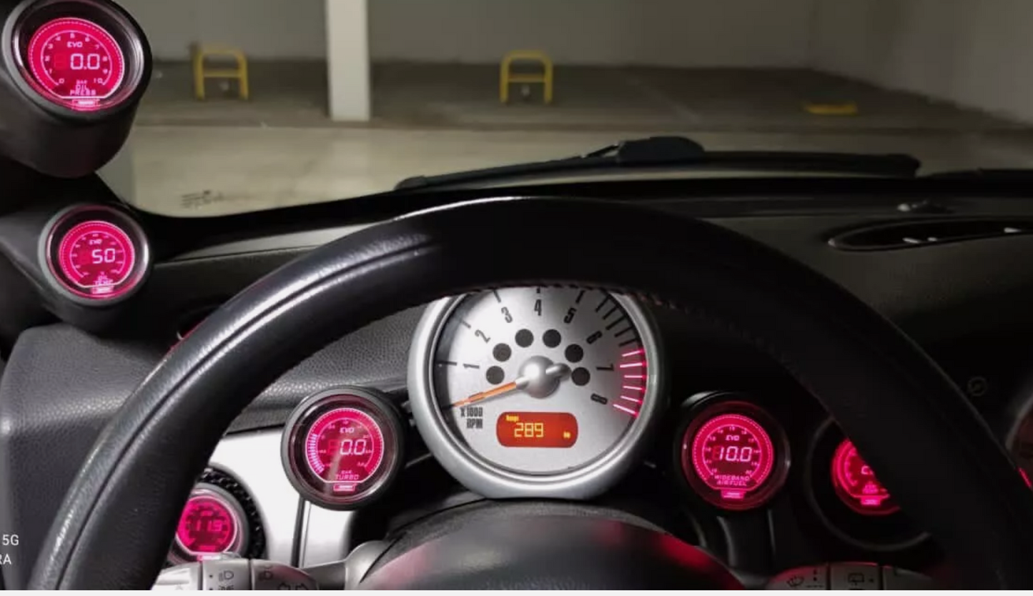 Supporto Contagiri per Mini Cooper R53 S/JCW – Compatibile con Manometri da 52mm o 60mm