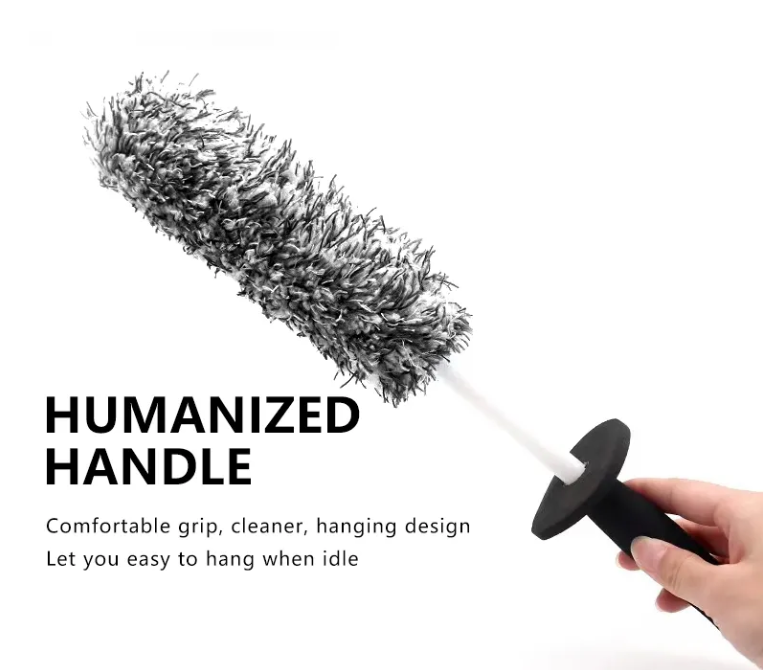 Spazzola Morbida in Microfibra per Lavaggio Ruote – Pulizia Profonda Senza Graffi