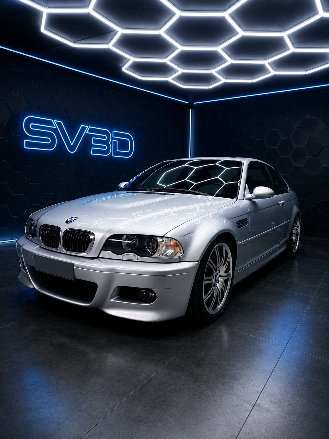 Honeycomb Garage Car Detailing Lighting – Maximum Brightness and Exclusive Design