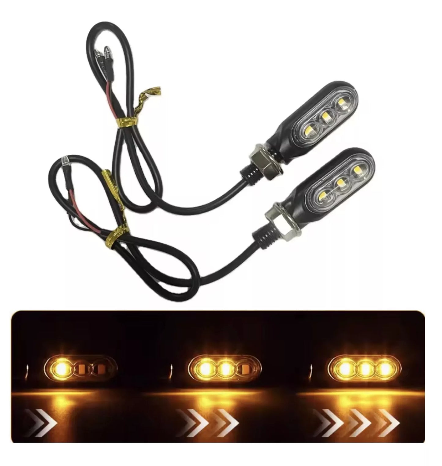 Frecce Nano LED Moto – Ultra Compatte, Sequenziali con LED SMD (4 cm)