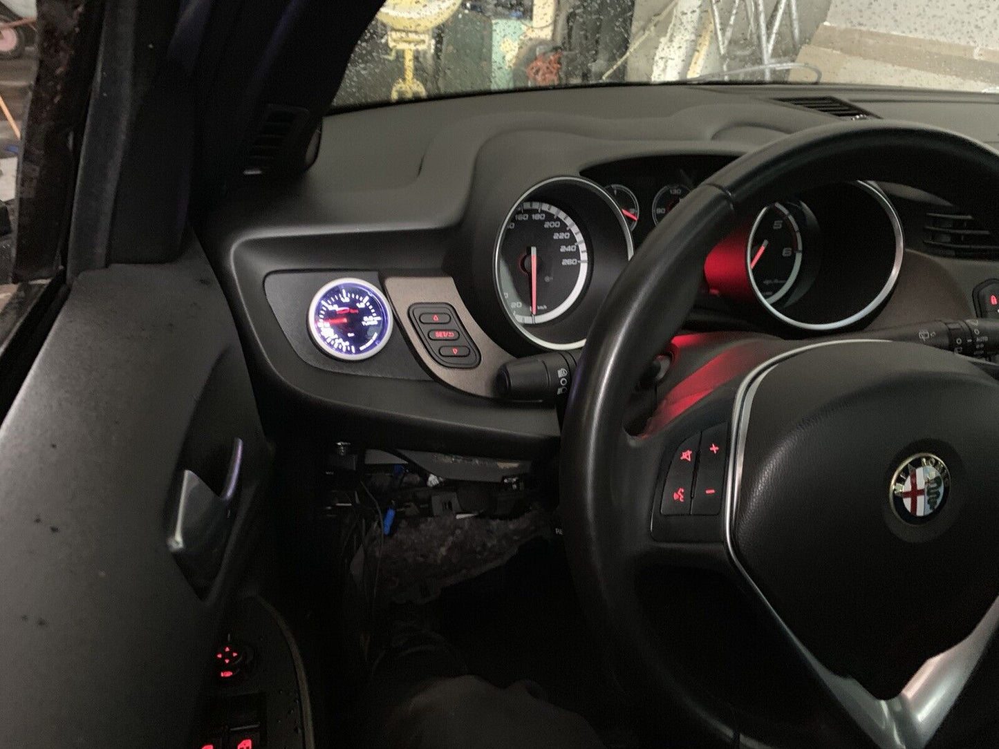Alfa Romeo Giulietta Porta Manometro 52mm 60mm | Supporto Manometro Cruscotto Giulietta | Pod Strumento A-Pilastro per Alfa Giulietta