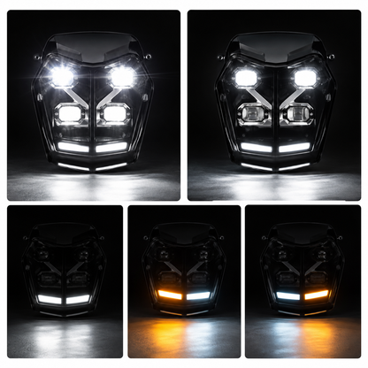 Faro LED per Yamaha Ténéré 700 Rally World – DRL | Omologato E24 E-Mark DOT (2019–2024)