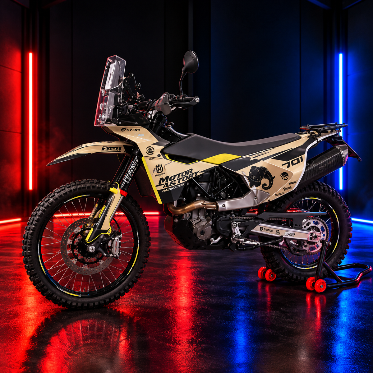 Torretta in carbonio  Rally per Husqvarna 701