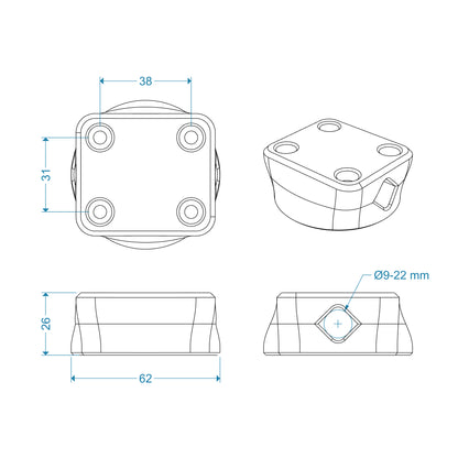 Soporte para navegador TOMTOM Rider: soporte universal para motocicleta