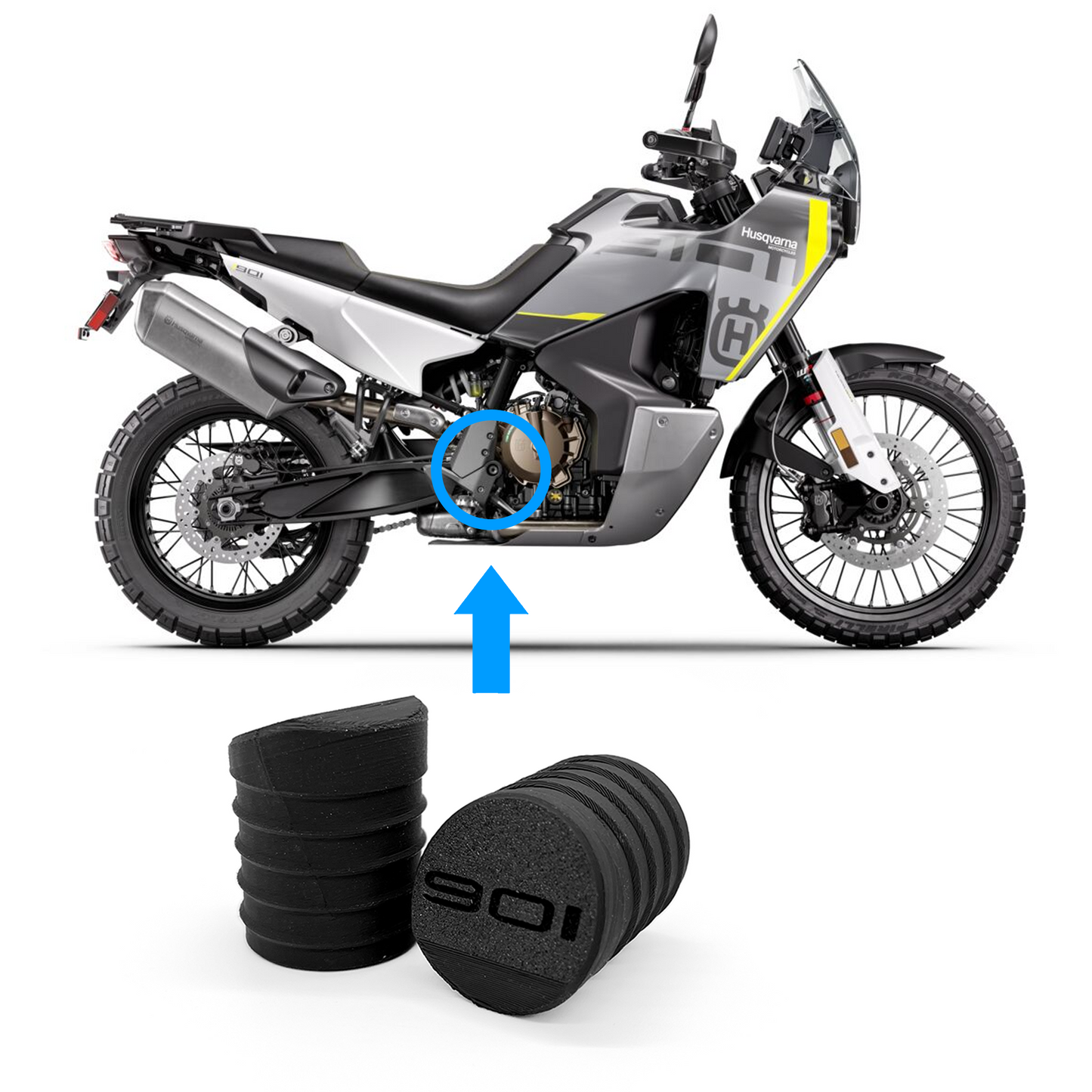 Swingarm Caps for Husqvarna Norden 901 – Protection and Style for Your Bike