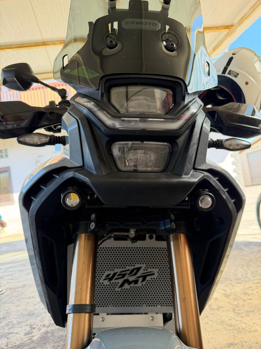 Kit Staffa Faretti CFMOTO 450 MT – PA-12 CF con Faretti LED 35W