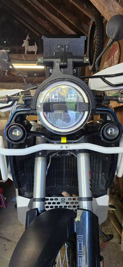 Staffa Anti-Vibrazione per Husqvarna Norden 901 in ABS e Carbonio Motorsport, Supporto Stabilizzatore per Display e Strumentazione