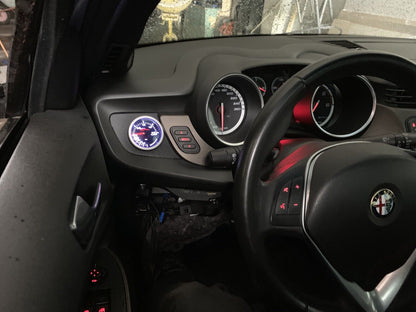 Alfa Romeo Giulietta Porta Manometro 52mm 60mm | Supporto Manometro Cruscotto Giulietta | Pod Strumento A-Pilastro per Alfa Giulietta